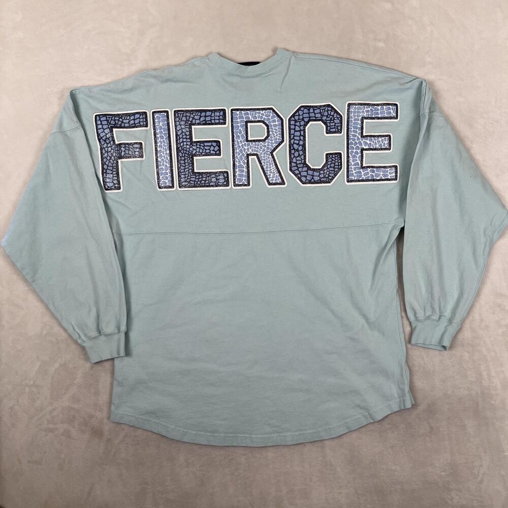 Spirit Jersey T-Rex Orlando Shirt Womens Large Green Long Sleeve Fierce
